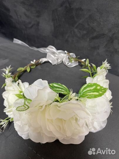 Ободок венок с цветами