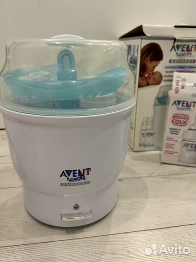 Стерилизатор avent + бутылочки + накладки