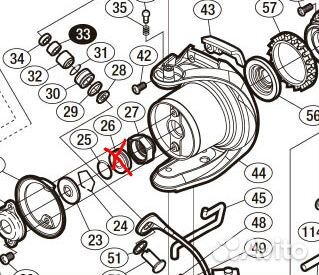 Подшипник в гайку ротора Stradic / Twin Power
