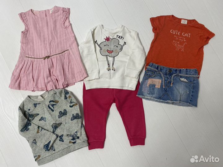 Вещи для девочки zara (от 80 до 116см)