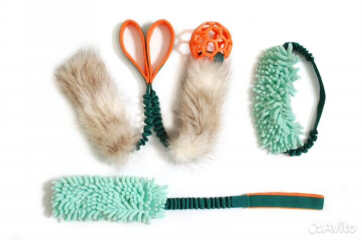 Ухватка меховая игрушка перетяжка для собак