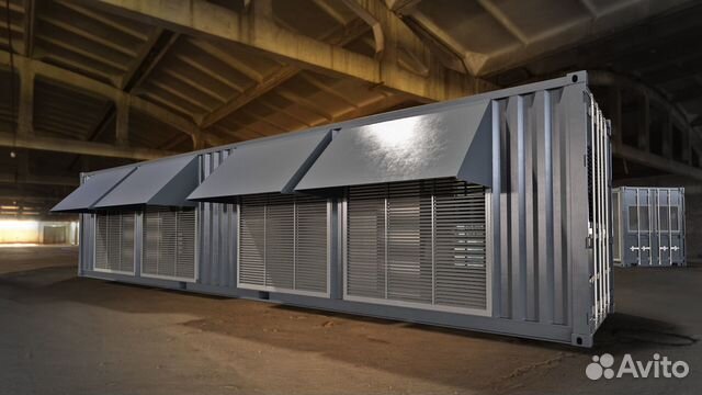 промышленные контейнеры для майнинга на открытой площадке