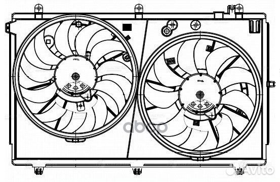 Вентилятор радиатора mitsubishi outlander 12- LFK
