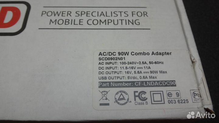 Адаптер питания для ноутбука lind CF-lndacdc90
