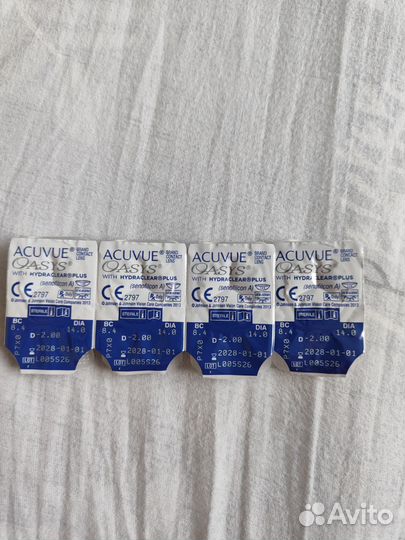 Линзы двухнедельные acuvue oasys -2