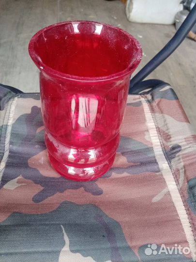 Ваза цветное стекло СССР