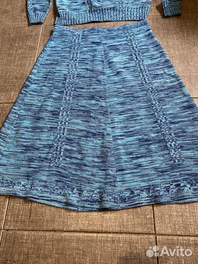 Теплый трикотажный костюмчик(44-46)