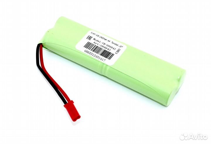 Аккумулятор Ni-Mh 4.8V 2400 mAh AA Twinstick JST