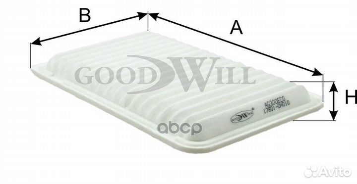 Фильтр воздушный AG300ECO Goodwill