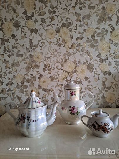 Чайник доливной и заварочный, ГДР, Польша, Довбыш