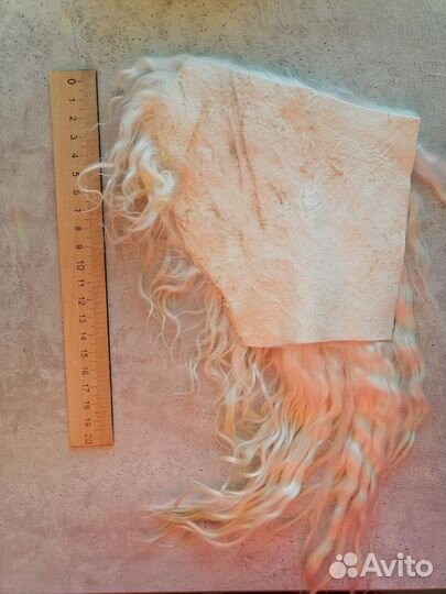 Волосы для кукол на шкурках ангорской козы