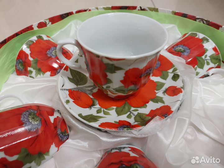 Чайный сервиз на 6-персон новый