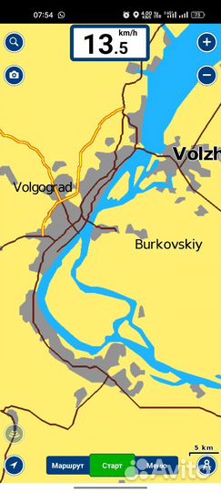 Карта глубин Волгоград