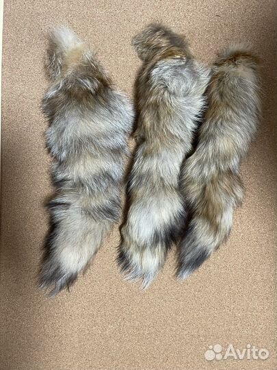 Натуральный мех лисы для творчества хвост лисы