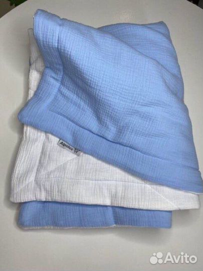 Муслиновое одеяло детское с утеплителем