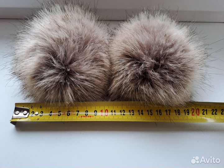 Меховой помпон, 1шт