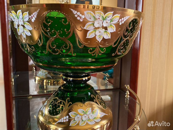 Ваза для фруктов богемия