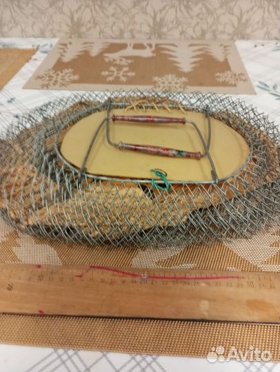 Переноска для кота, советская. Сетка для рыбы