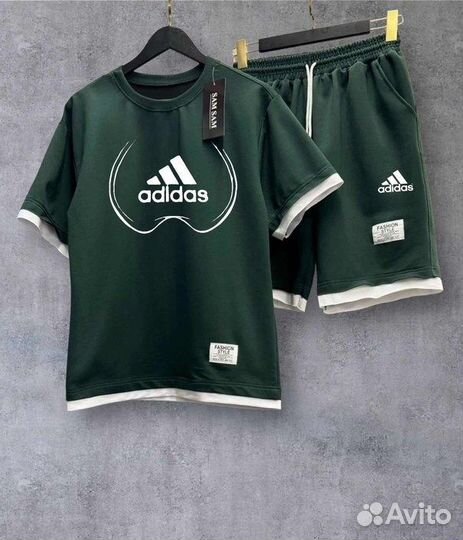 Летния одежда для мужчин. Футболка и шорты Adidas