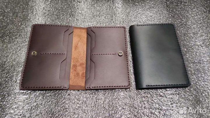Обложка для паспорта и документов натуральная кожа