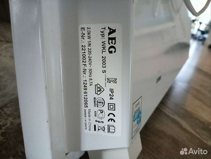 Конвектор электрический настенный на запчасти