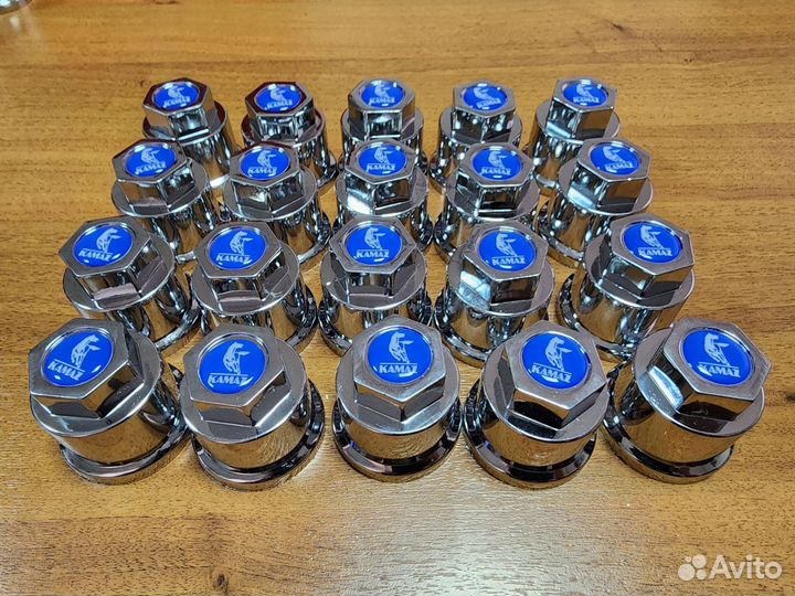 Камаз Колпак 22.5 К-кт 20шт Хром пластик