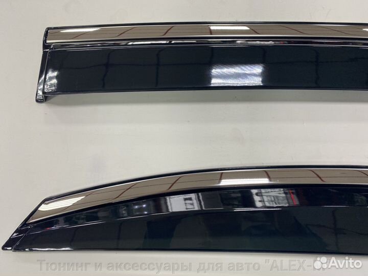 Дефлектора на окна с нерж. Lexus RX 2010-2015