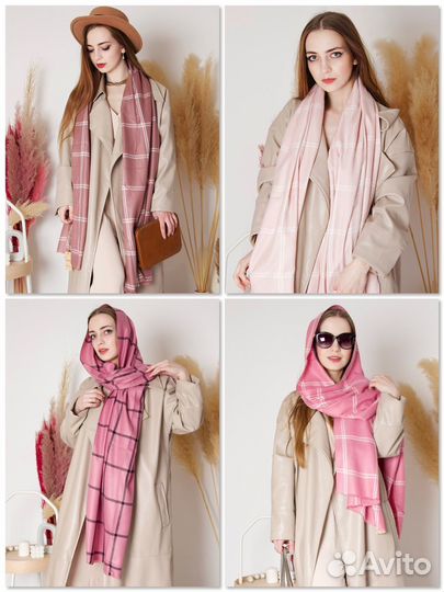 Шарфы женские новые вискоза, шелк цвета разные