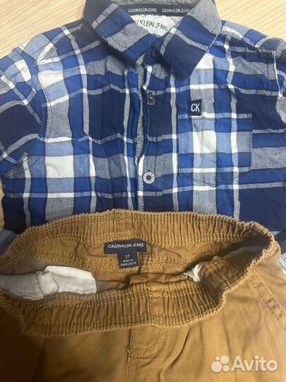 Рубашка и брюки calvin klein