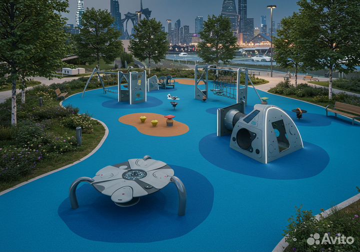 Бесшовное резиновое покрытие