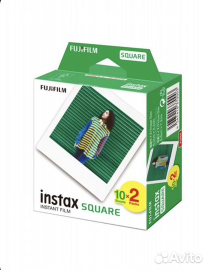 Картридж fujifilm instax square 20 кадров