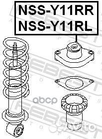 Опора амортизационной стойки зад лев nssy11RL