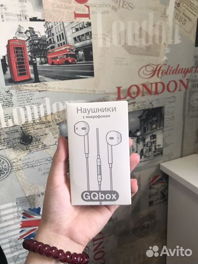 Наушники с микрофоном проводные