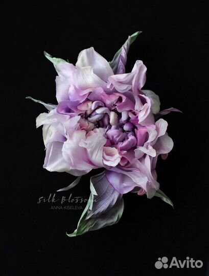 Брошь сиреневая Роза Уизли