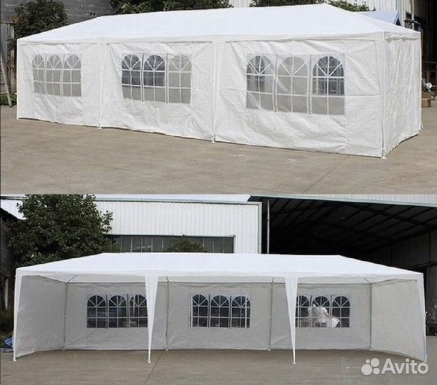 Тент шатер для дачи 584х295х260 см ассорти