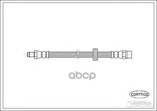 Тормозной шланг задний 265mm 19027752 Corteco