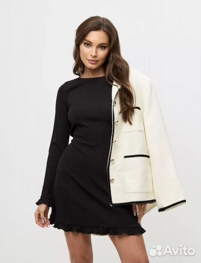 Платье в рубчик женское 42 44