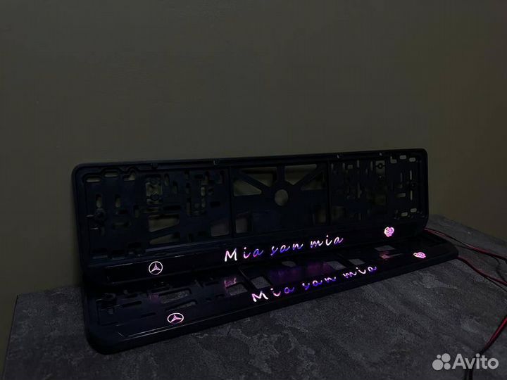 Номерная рамка c вашим логотипом и дизайном