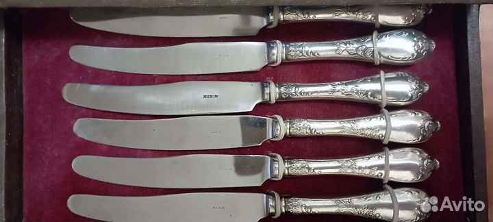 Набор десертных мельхиоровых приборов зиш Классика