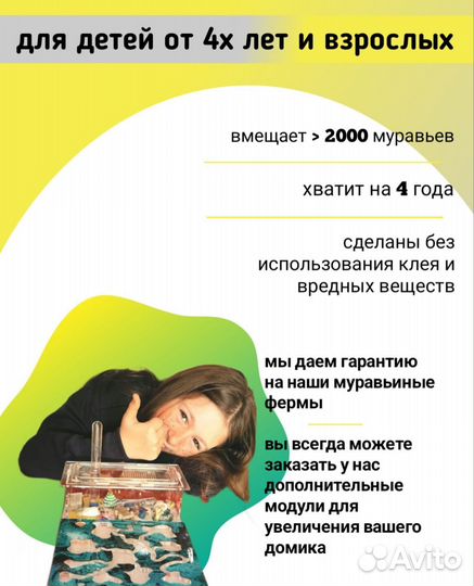 Муравьиная ферма с муравьями Космос М