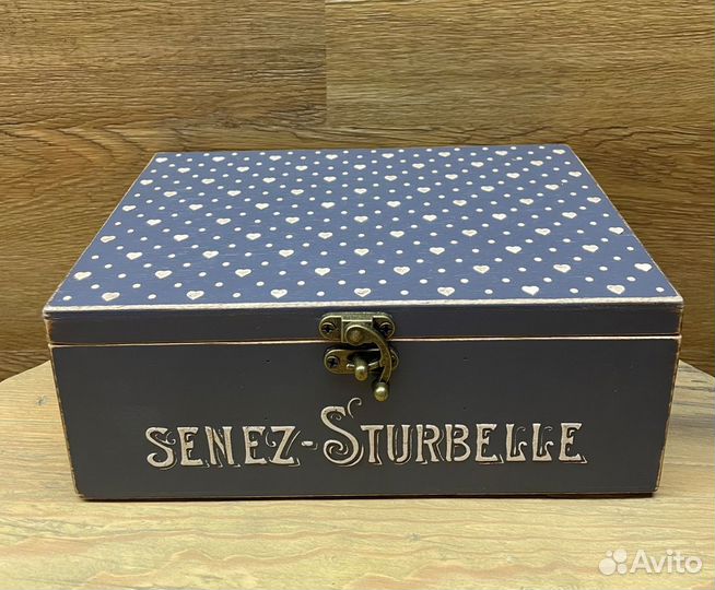 Коробка для чайных пакетиков с крышкой