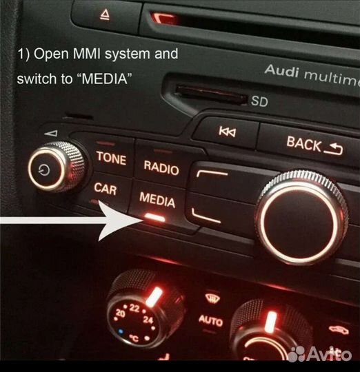 Bluetooth aux адаптер Audi 2G AMI MMI Q7 до 2009г