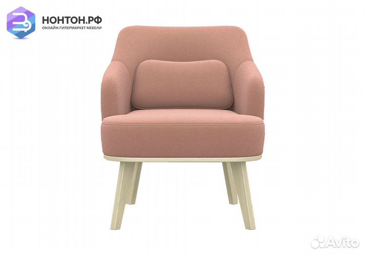 Кресло с низкой спинкой Комфорт-5 розовое