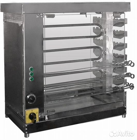 Шашлычница вертикальная, стекло эшл-14Ш