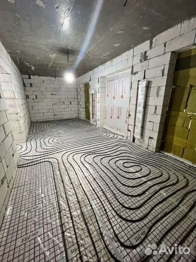 Монтаж теплых полов и отопления в частном доме