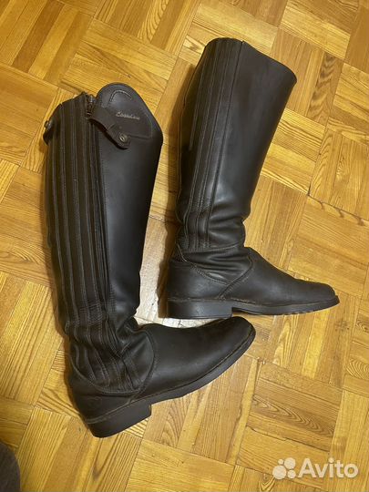 Сапоги для верховой езды, 38 р, на широкую икру
