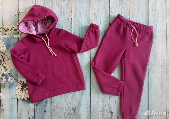 Новые тёплые костюмы с начёсом, размер 104+