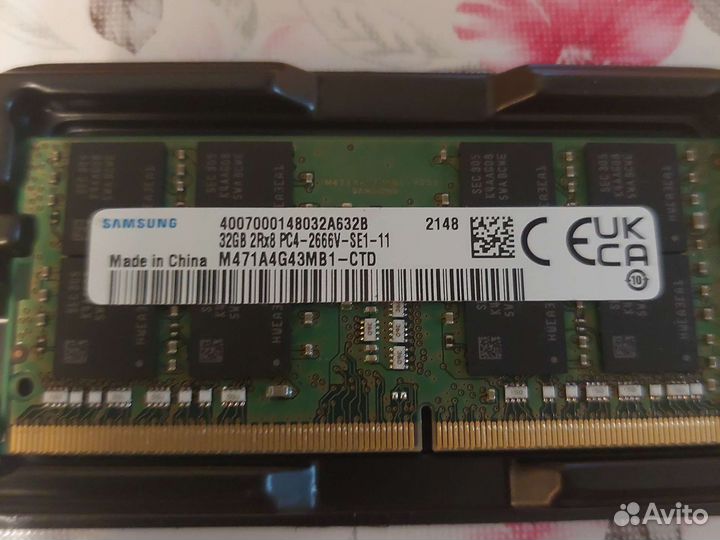DDR4 samsung 16 и 32Gb с установкой