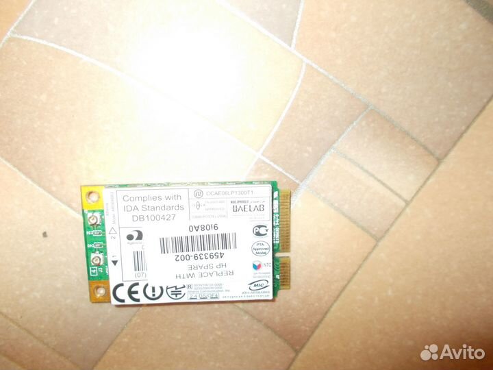 WiFI Anatel DB100427 ccae06LP1300T1 54MBit 802.11b