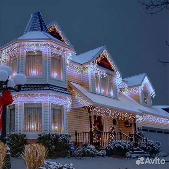 Гирлянда бахрома уличная